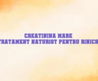 creatinina mare tratament naturist