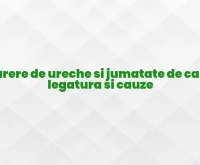 durere de ureche si jumatate de cap